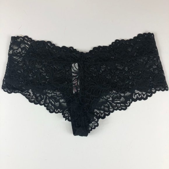 NEW - Xhilaration Black Lace Cheeky Panty Whimsygoth Fairy Grunge Ethereal - Picture 2 of 11